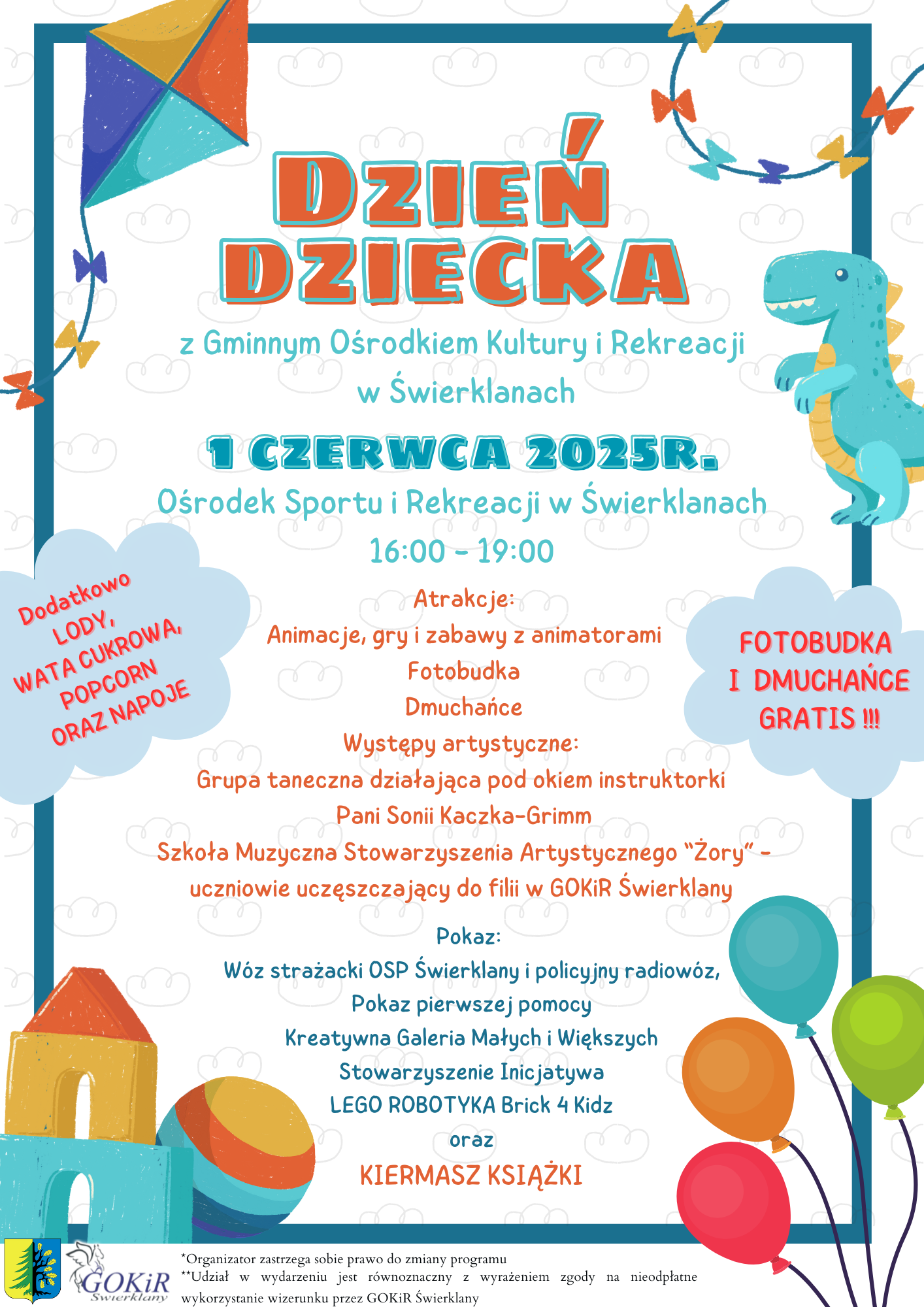 Dzień dziecka z Gminnym Ośrodkiem Kultury i Rekreacji