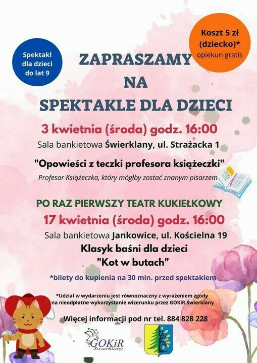 Zdjęcie do Zapraszamy naszych najmłodszych na kwietniowe spektakle!