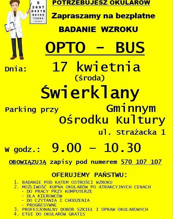 Zdjęcie do Bezpłatne badanie wzroku!