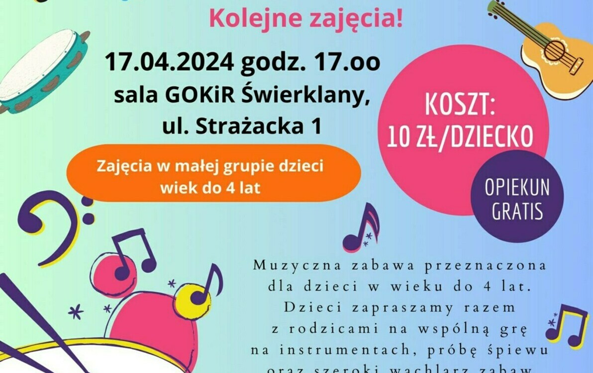 Zdjęcie do "Muzyczny świat Malucha" został bardzo dobrze przyjęty przez najmłodszych uczestnik&oacute;w - ruszamy z kolejną edycją
