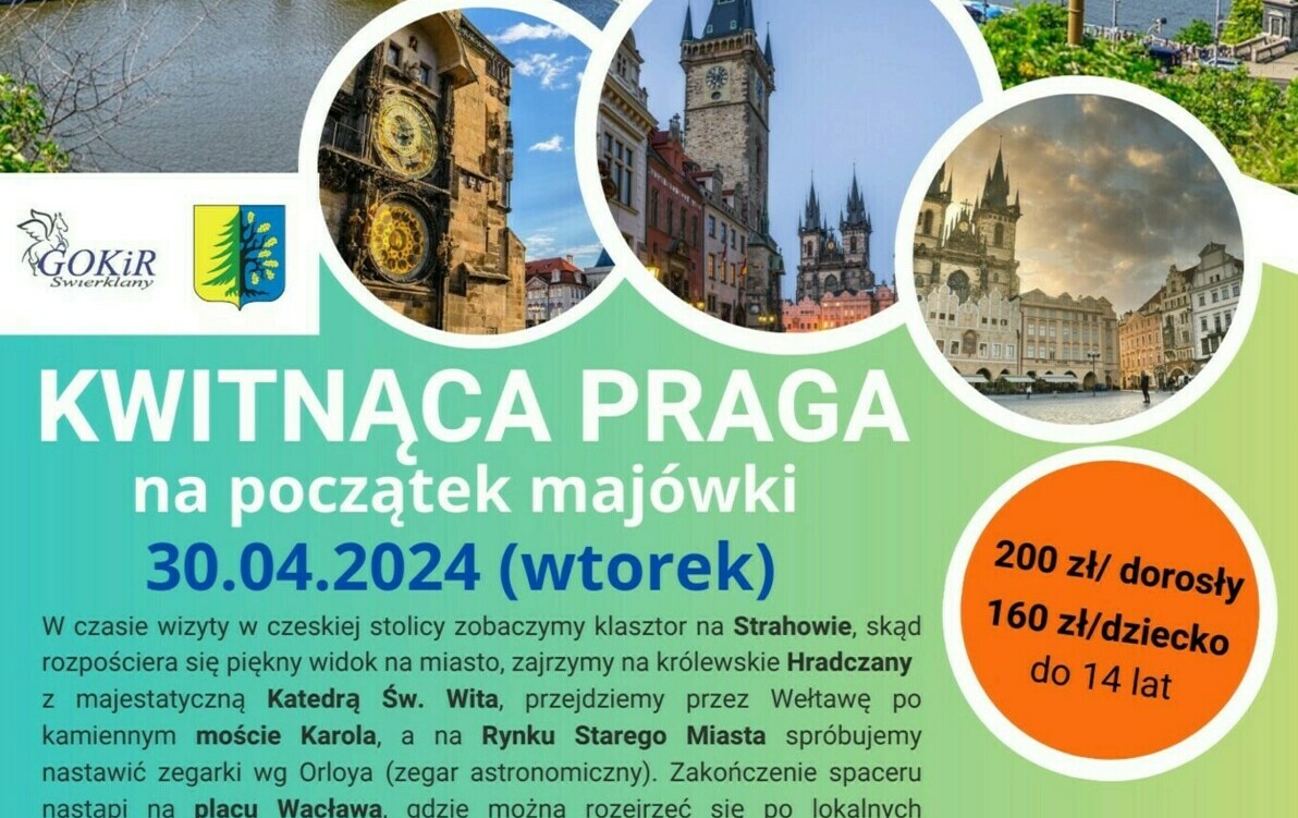 Zdjęcie do Kwitnąca Praga poleca się na początek maj&oacute;wki!