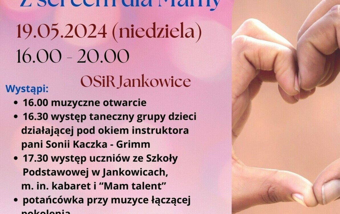 Zdjęcie do Zapraszamy serdecznie na Festyn "Z sercem dla Mamy"!