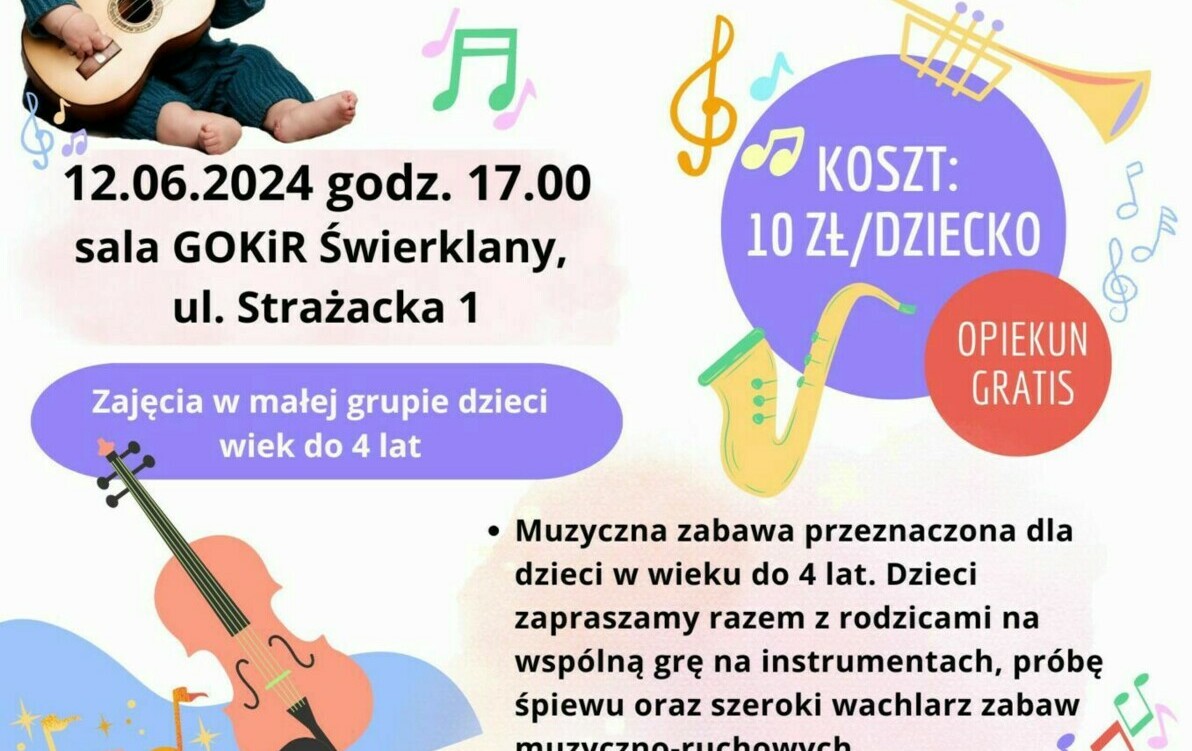 Zdjęcie do Muzyczny Świat Malucha zaprasza na kolejne zajęcia