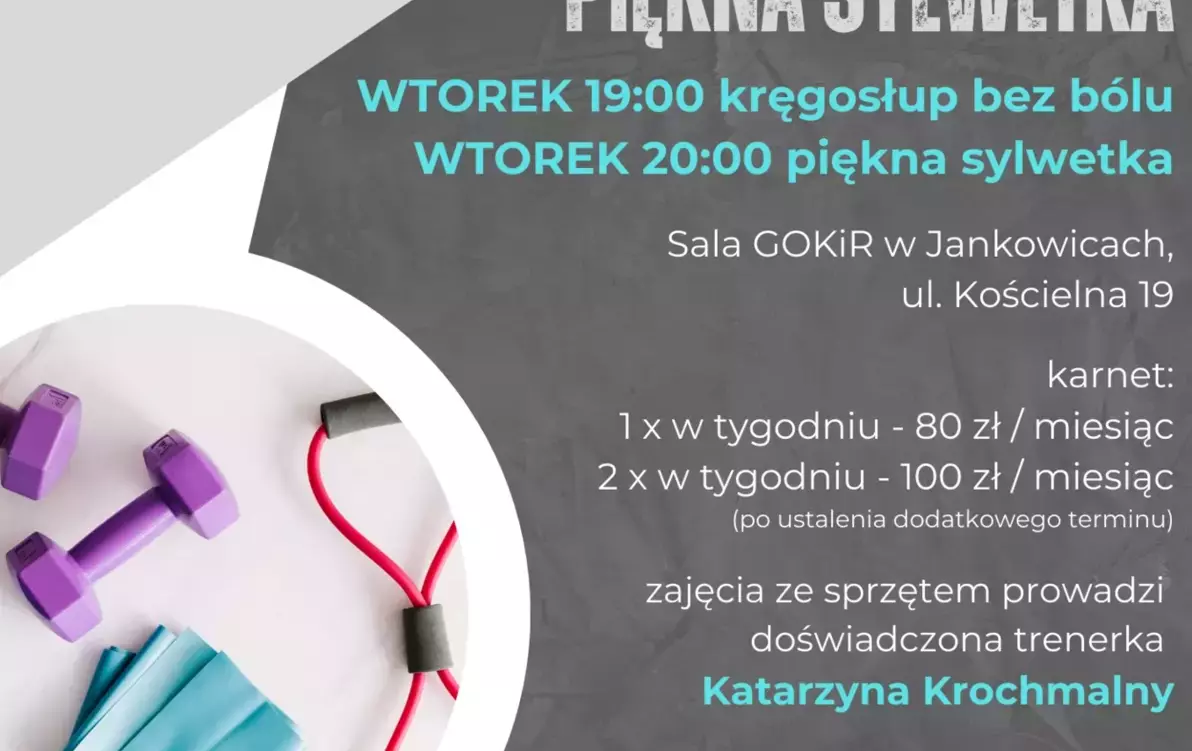 Zdjęcie do Zajęcia dla dorosłych - KRĘGOSŁUP BEZ B&Oacute;LU I PIĘKNA SYLWETKA