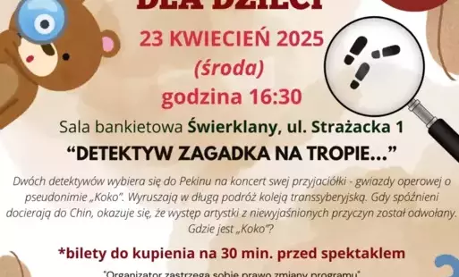 Zdjęcie do Spektakl dla dzieci - &quot;Detektyw zagadka na tropie...&quot;