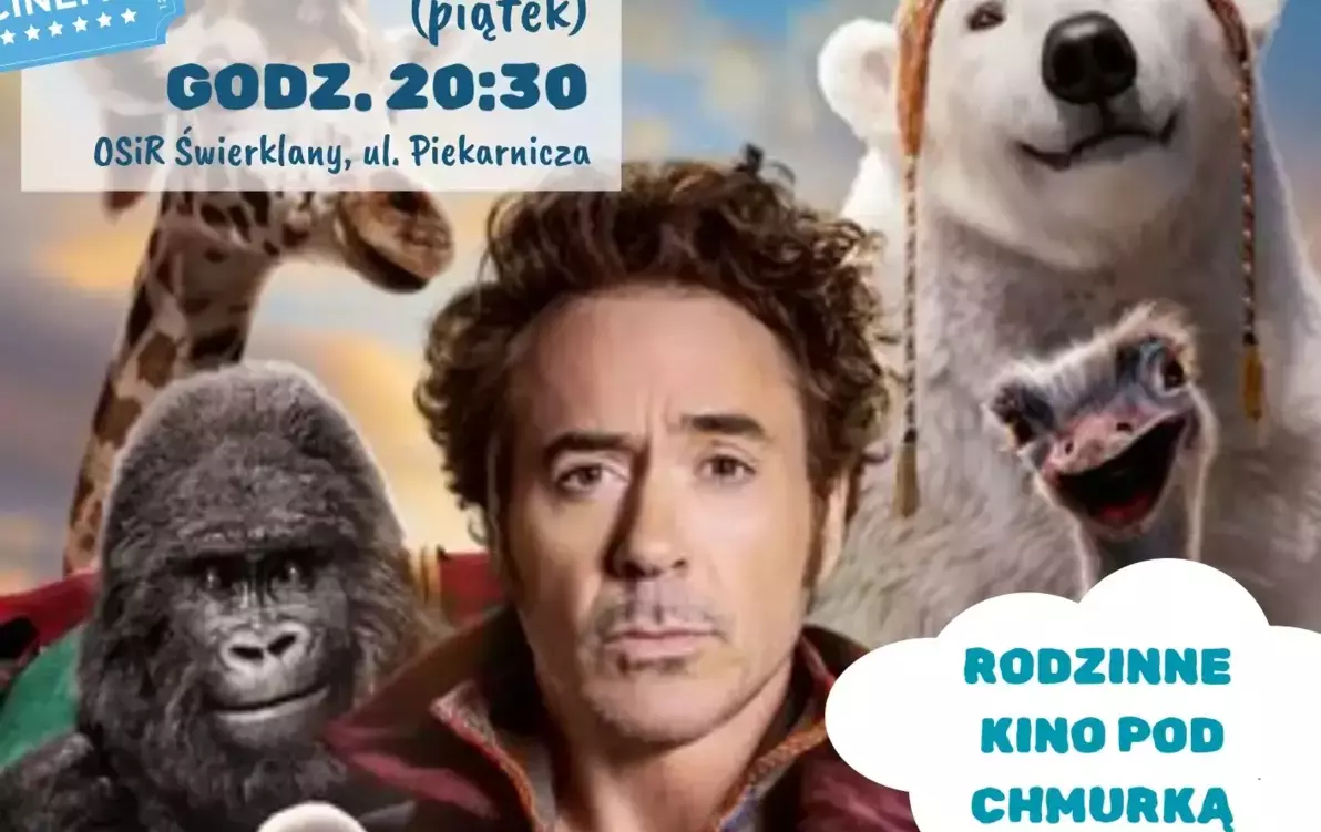 Zdjęcie do RODZINNE KINO POD CHMURKĄ - "Doktor Dolittle"