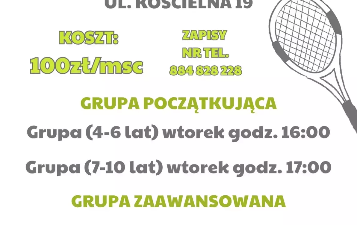 Zdjęcie do Lekcje tenisa 2025/26