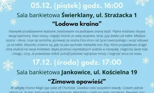 Spektakle dla dzieci - Grudzień