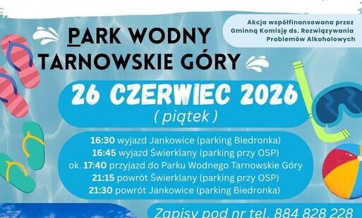 Zdjęcie do WYJAZD DO AQUAPARKU - 26 czerwca 2026r. 