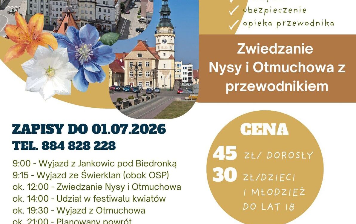 Zdjęcie do Lato Kwiat&oacute;w w Otmuchowie - wycieczka 05.07.2026r