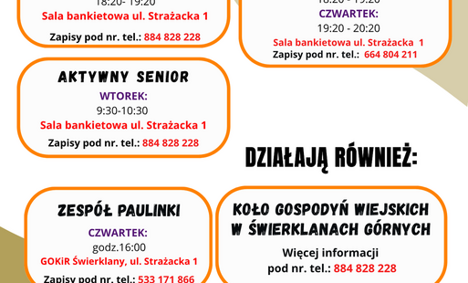 ZAJĘCIA 2026/27 DLA DOROSŁYCH - Startujemy we wrześniu!