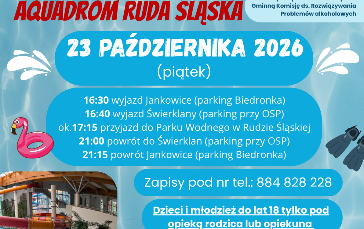 Zdjęcie do Wyjazd do Aquaparku - 23.10.2026r.